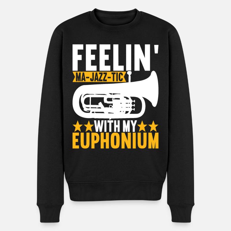 Euphonium Euphonist - Männer Premium Bio Pullover - Schwarz