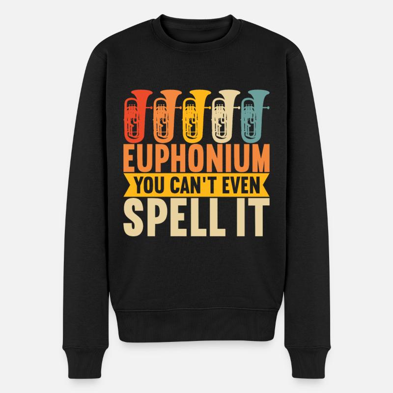 Euphonium Euphonist - Männer Premium Bio Pullover - Schwarz