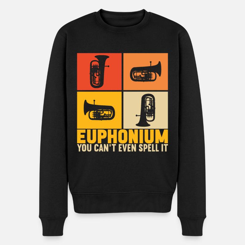 Euphonium Euphonist - Männer Premium Bio Pullover - Schwarz