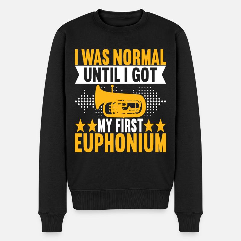 Euphonium Euphoniumspieler - Männer Premium Bio Pullover - Schwarz