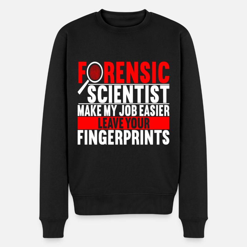 Forensik Forensiker - Männer Premium Bio Pullover - Schwarz