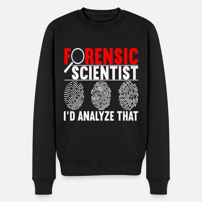 Forensik Forensiker - Männer Premium Bio Pullover - Schwarz