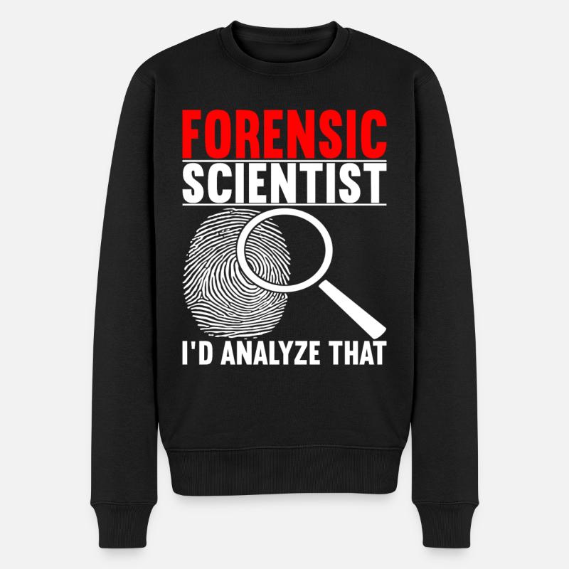 Forensics Forensic Scientist - Men's Premium Organic Jumper - black