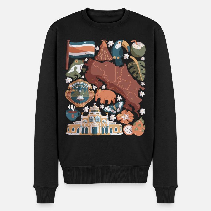 Costa Rica - Pull Premium bio Homme - noir