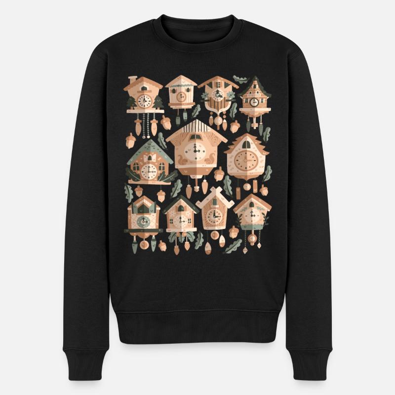 Horloges à coucou - Pull Premium bio Homme - noir