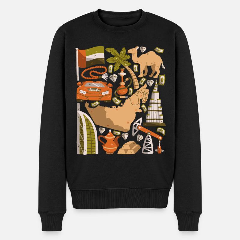 Dubaï - Pull Premium bio Homme - noir