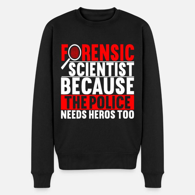 Forensics Forensic Scientist - Men's Premium Organic Jumper - black