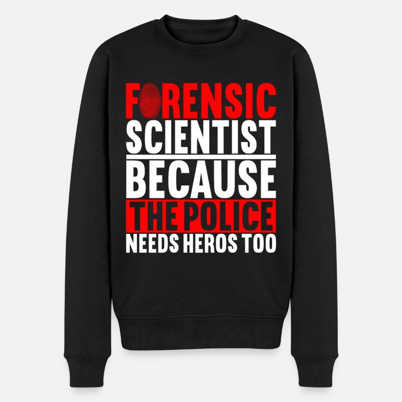 Forensics Forensic Scientist - Men's Premium Organic Jumper - black
