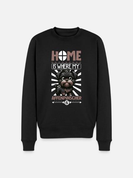 Home - Affenpinscher - Men's Premium Organic Jumper - black