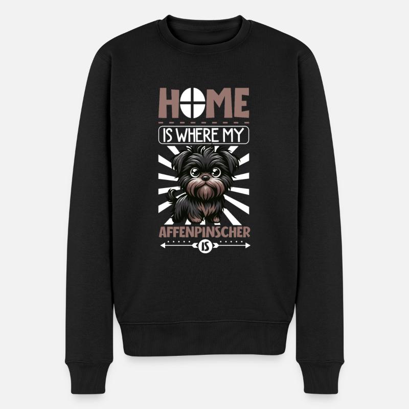 Accueil - Affenpinscher - Pull Premium bio Homme - noir