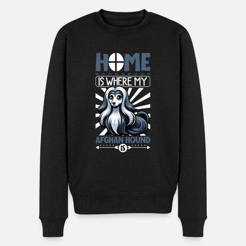 Accueil - Afghan Hound - Pull Premium bio Homme - noir