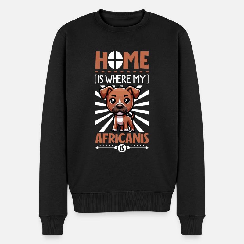 Accueil - Africanis - Pull Premium bio Homme - noir