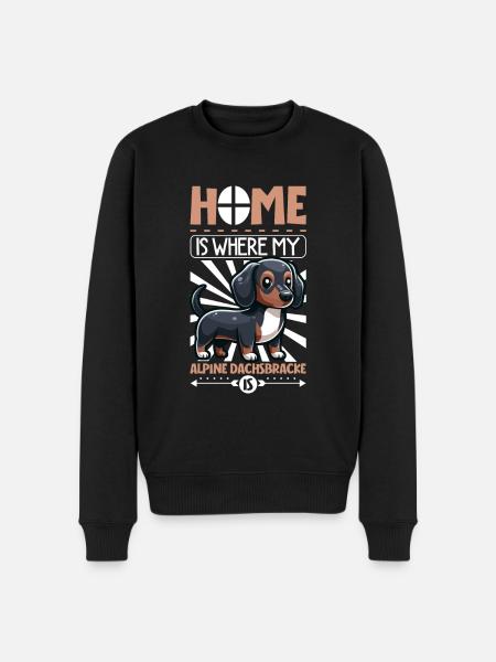 Home - Alpine Dachsbracke - Men's Premium Organic Jumper - black