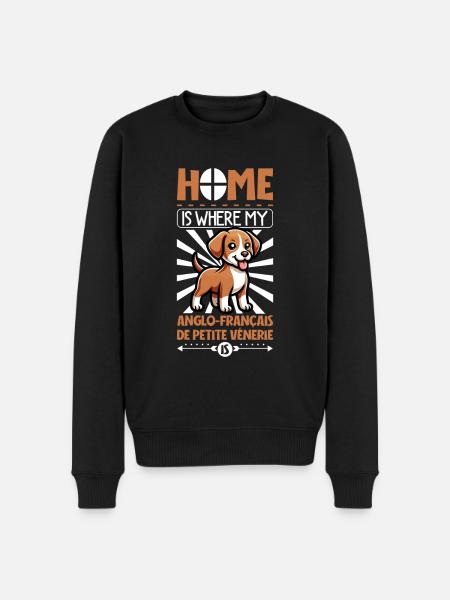 Home - Anglo-Français de Petite Vénerie - Men's Premium Organic Jumper - black