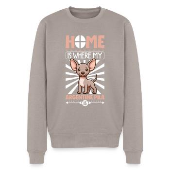 Accueil - Pila argentin - Pull Premium bio Homme - taupe - Devant - Nico (187cm)