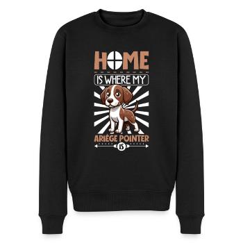 Accueil - Braque de l’Ariège - Pull Premium bio Homme - noir - Devant - Nico (187cm)