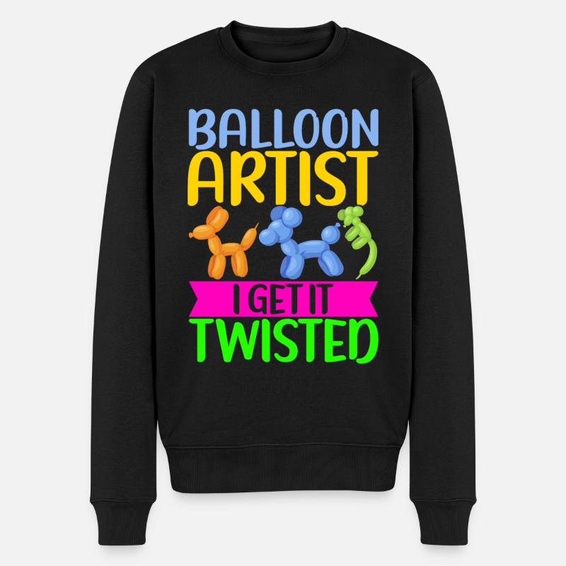 Ballon Animal Ballon Twisting - Pull Premium bio Homme - noir