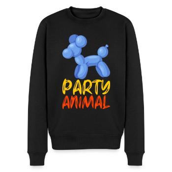Ballontier Balloon Twisting - Männer Premium Bio Pullover - Schwarz - Vorne - Nico (187cm)