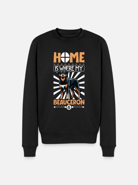 Home - Beauceron - Men's Premium Organic Jumper - black