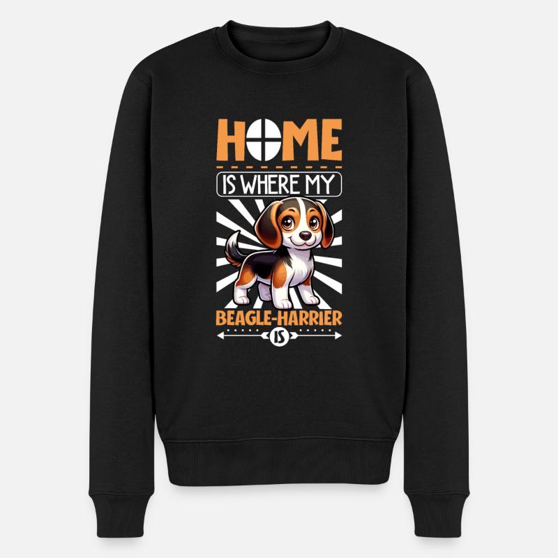 Accueil - Beagle-Harrier - Pull Premium bio Homme - noir