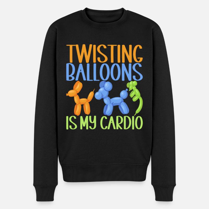 Ballon Animal Ballon Twisting - Pull Premium bio Homme - noir