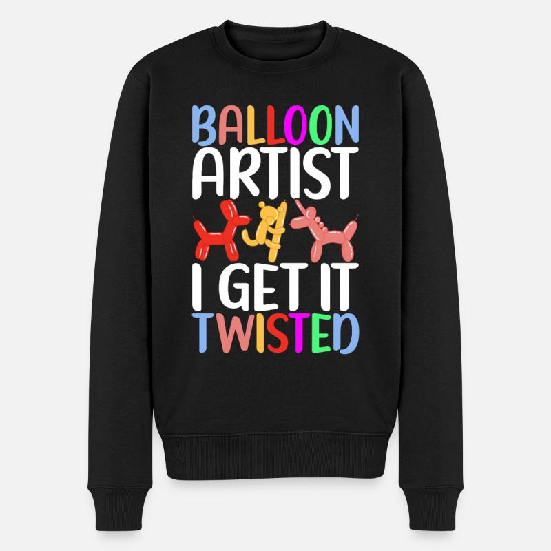 Ballon Animal Ballon Twisting - Pull Premium bio Homme - noir