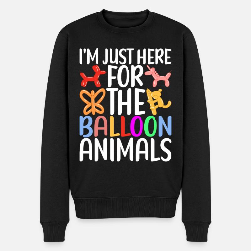Ballon Animal Ballon Twisting - Pull Premium bio Homme - noir