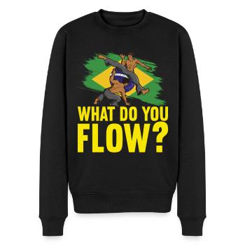 Capoeira Capoeirista - Men's Premium Organic Jumper - black - Front - Nico (187cm)