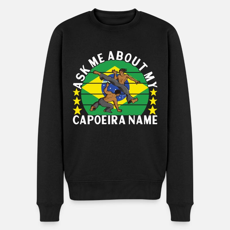 Capoeira Capoeirista - Männer Premium Bio Pullover - Schwarz
