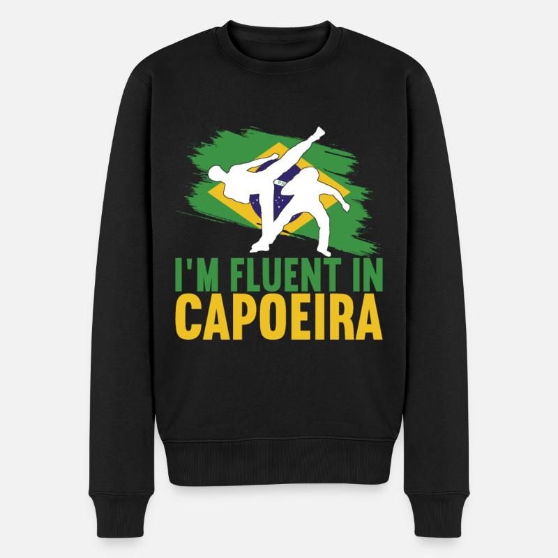 Capoeira Capoeirista - Männer Premium Bio Pullover - Schwarz
