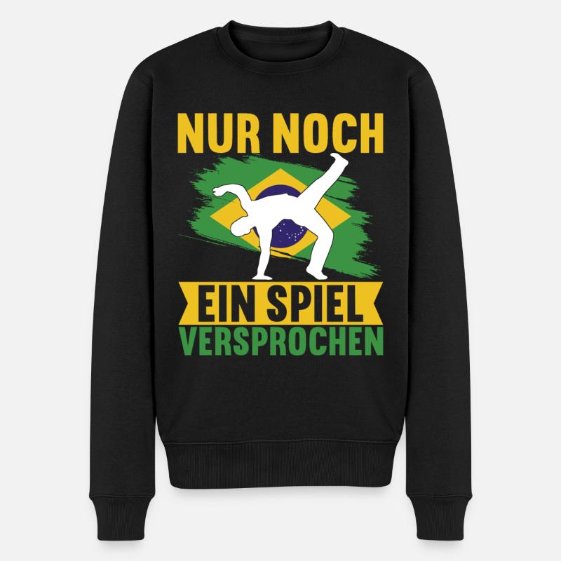 Capoeira Capoeirista - Männer Premium Bio Pullover - Schwarz