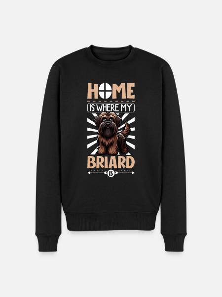 Home - Briard - Men's Premium Organic Jumper - black