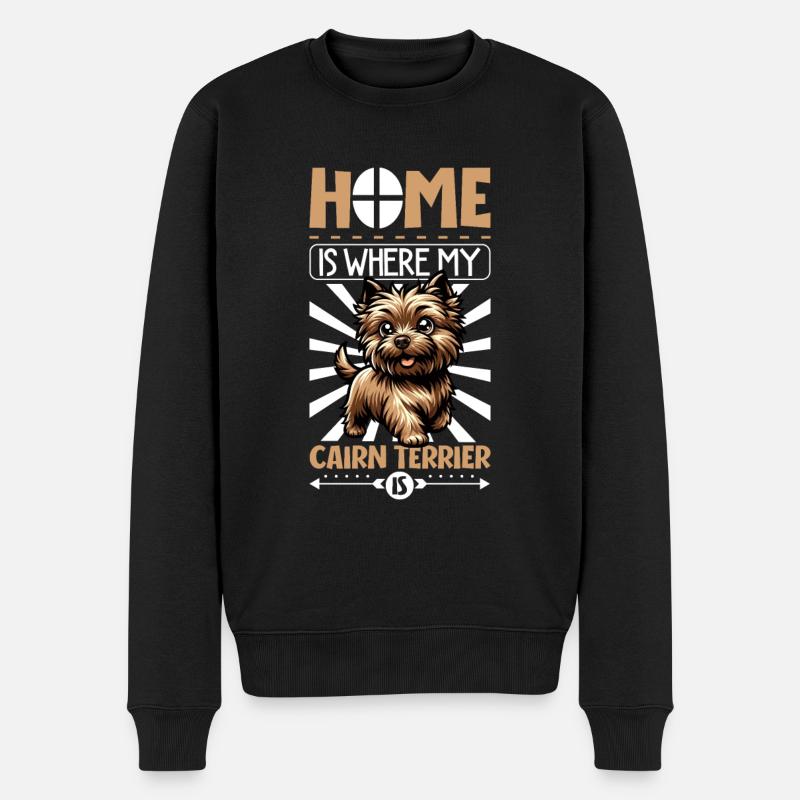 Accueil - Cairn Terrier - Pull Premium bio Homme - noir