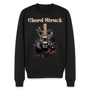 Akkord angeschlagene Gitarre Lehrer Lustiges Zitat - Männer Premium Bio Pullover - Schwarz - Vorne - Nico (187cm)