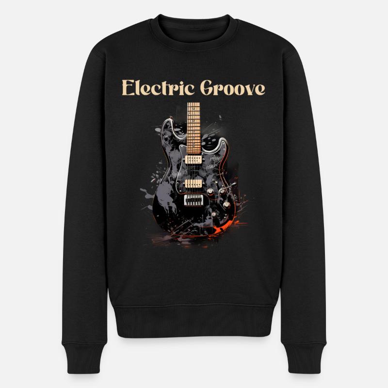 Rainure électrique - Pull Premium bio Homme - noir