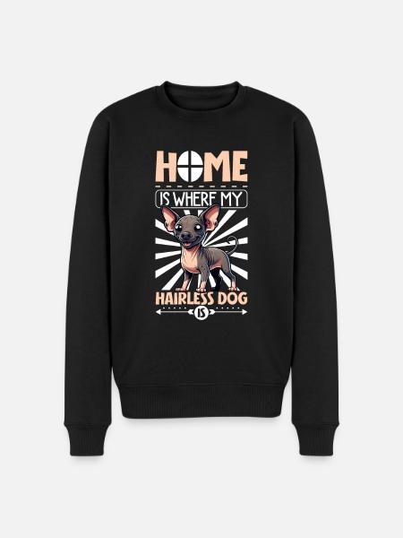 Home - Naked Dog - Men's Premium Organic Jumper - black