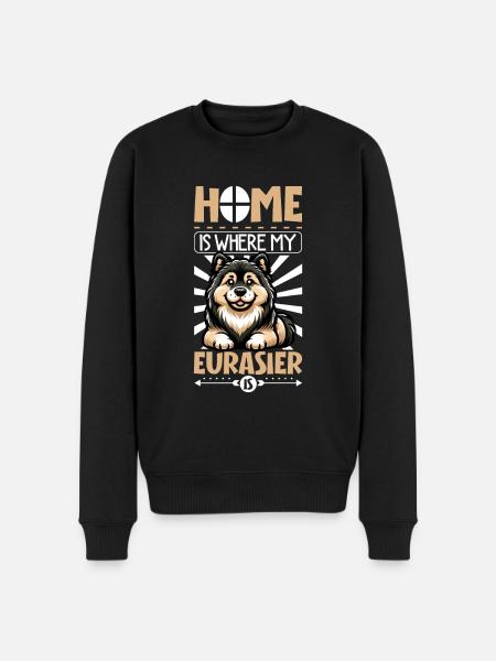 Home - Eurasier - Men's Premium Organic Jumper - black