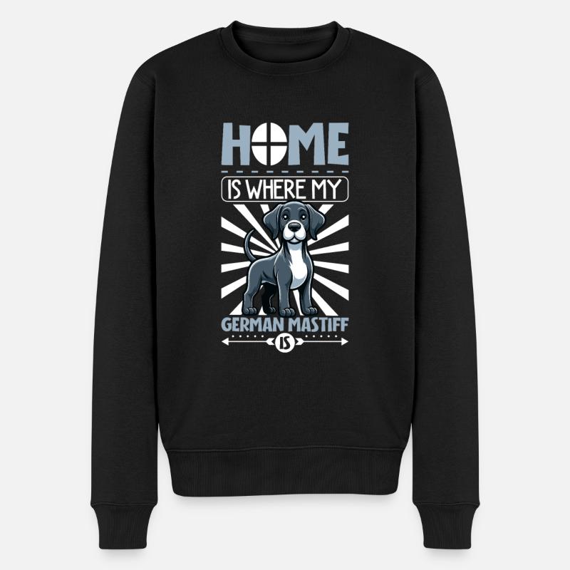 Home - Great Dane - Men's Premium Organic Jumper - black