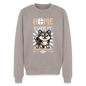 Page d’accueil - Hälleforshund - Pull Premium bio Homme - taupe - Devant - Nico (187cm)