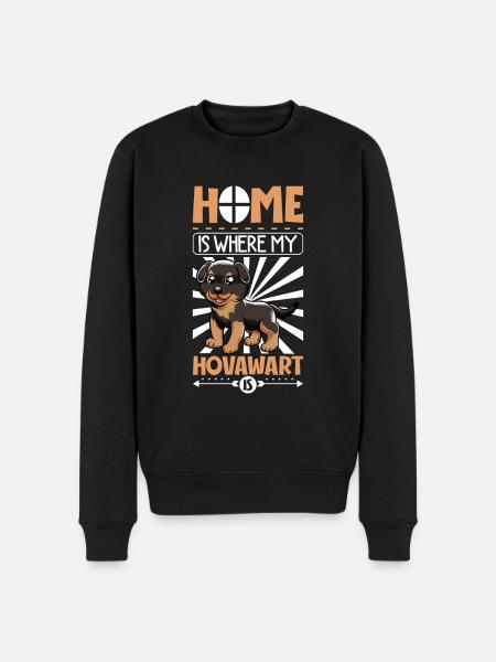 Home - Hovawart - Men's Premium Organic Jumper - black