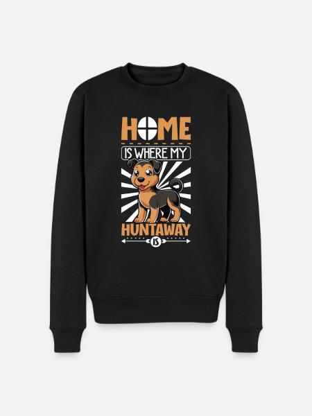 Home - Huntaway - Men's Premium Organic Jumper - black