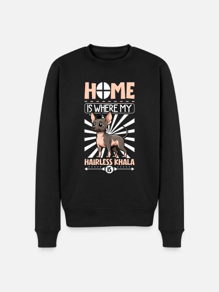 Home - Hairless Khala - Men's Premium Organic Jumper - black