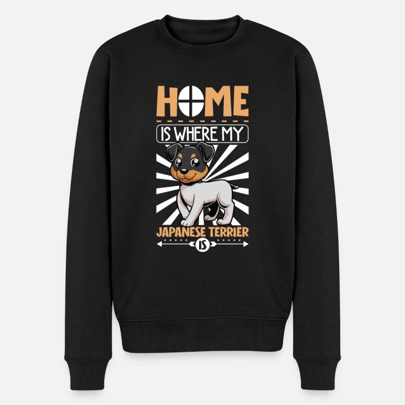 Accueil - Terrier japonais - Pull Premium bio Homme - noir
