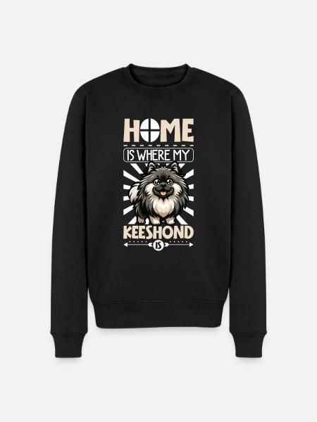 Home - Wolfsspitz - Men's Premium Organic Jumper - black