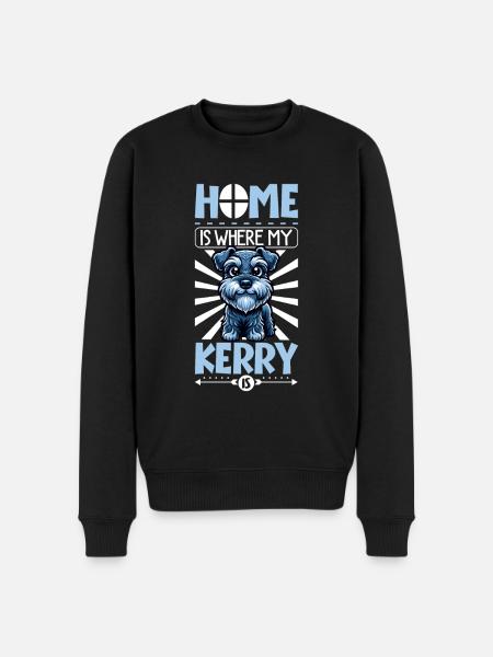 Home - Kerry Blue Terrier - Men's Premium Organic Jumper - black