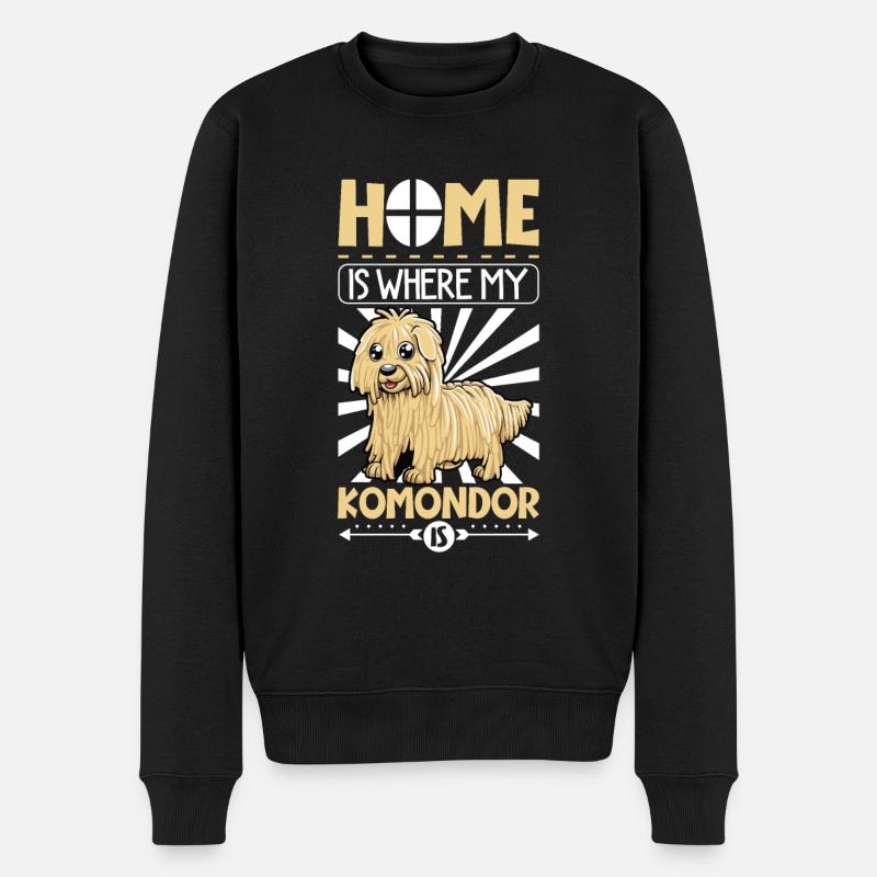 Accueil - Komondor - Pull Premium bio Homme - noir