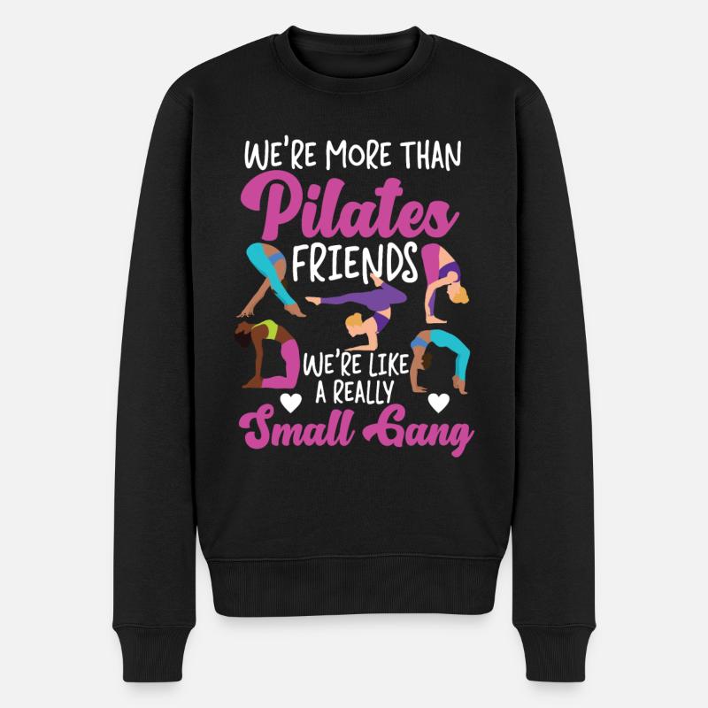 Pilates Instructor Teacher Friends - Männer Premium Bio Pullover - Schwarz