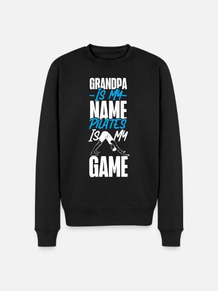 Instructeur de Pilates Enseignant Grand-père - Pull Premium bio Homme - noir