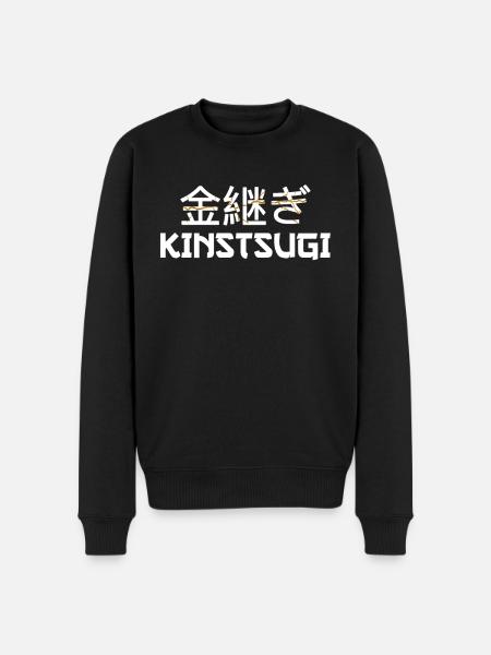 Kintsugi Kintsukuroi Imperfect japan - Männer Premium Bio Pullover - Schwarz