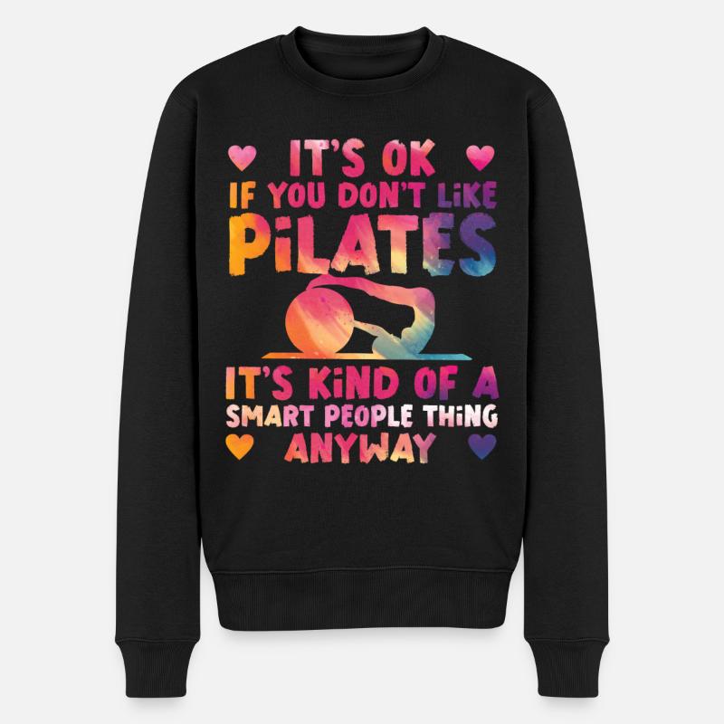 Pilates Instructor Teacher - Männer Premium Bio Pullover - Schwarz